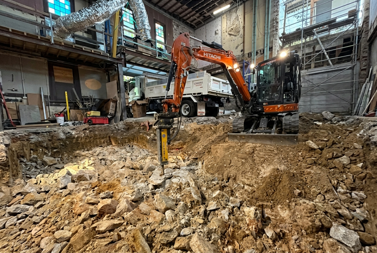 Basement Rock Breaking